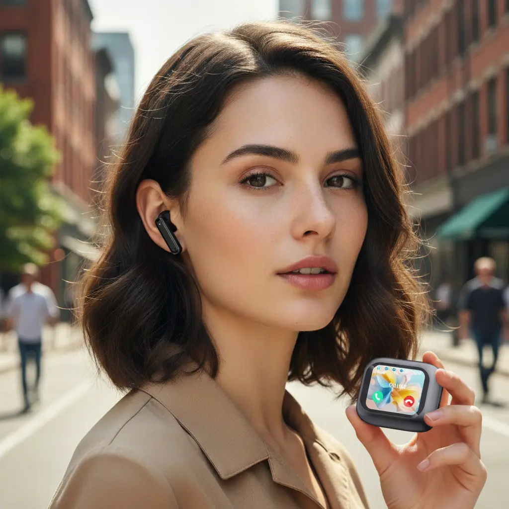 Auriculares TWS con pantalla inteligente de 2.01'' 7