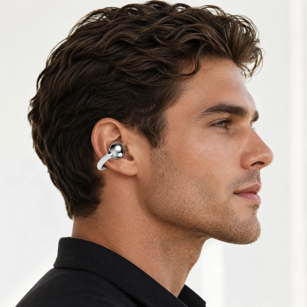 Smart Display Clip-On TWS Earbuds 6
