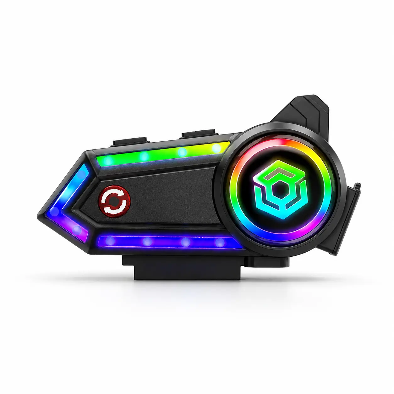 Auriculares Bluetooth con iluminación RGB para casco de motocicleta