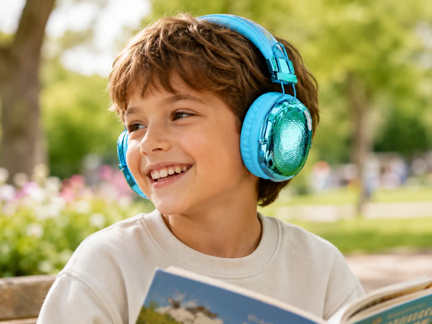 Auriculares inalámbricos brillantes para niños 5