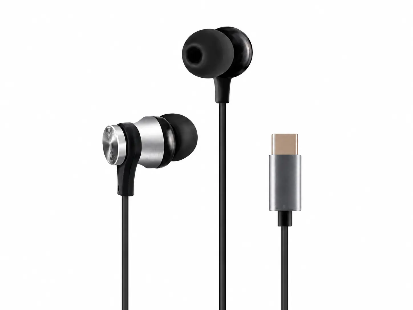 Metallic USB-C Wired Earbuds