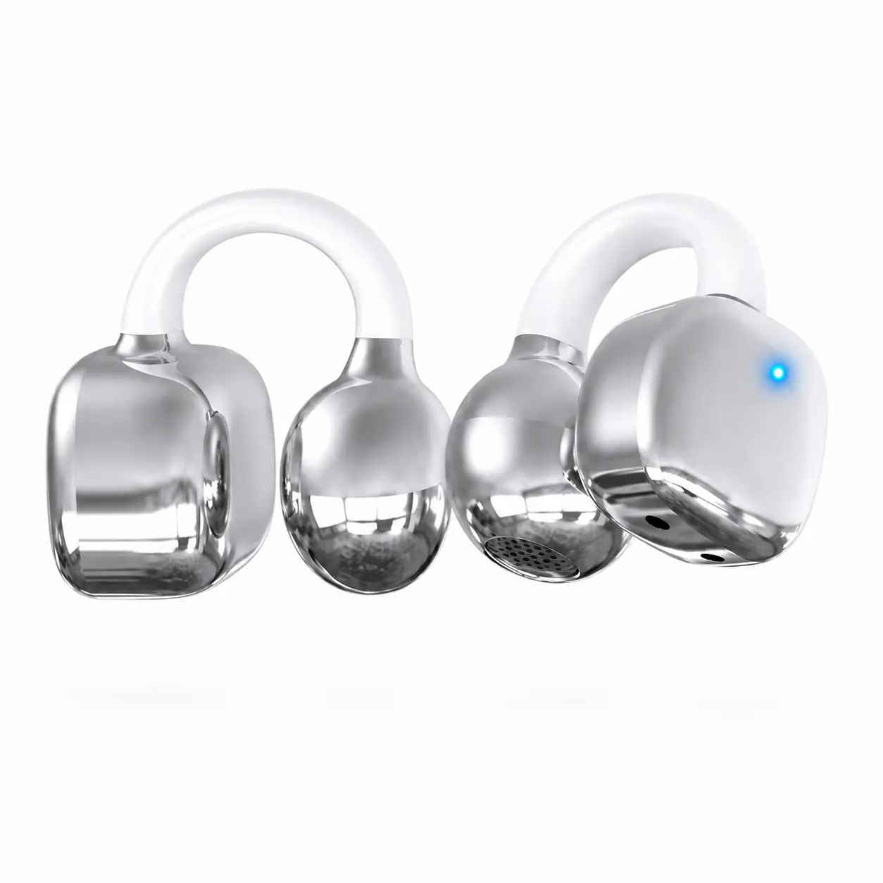 Smart Display Clip-On TWS Earbuds 4