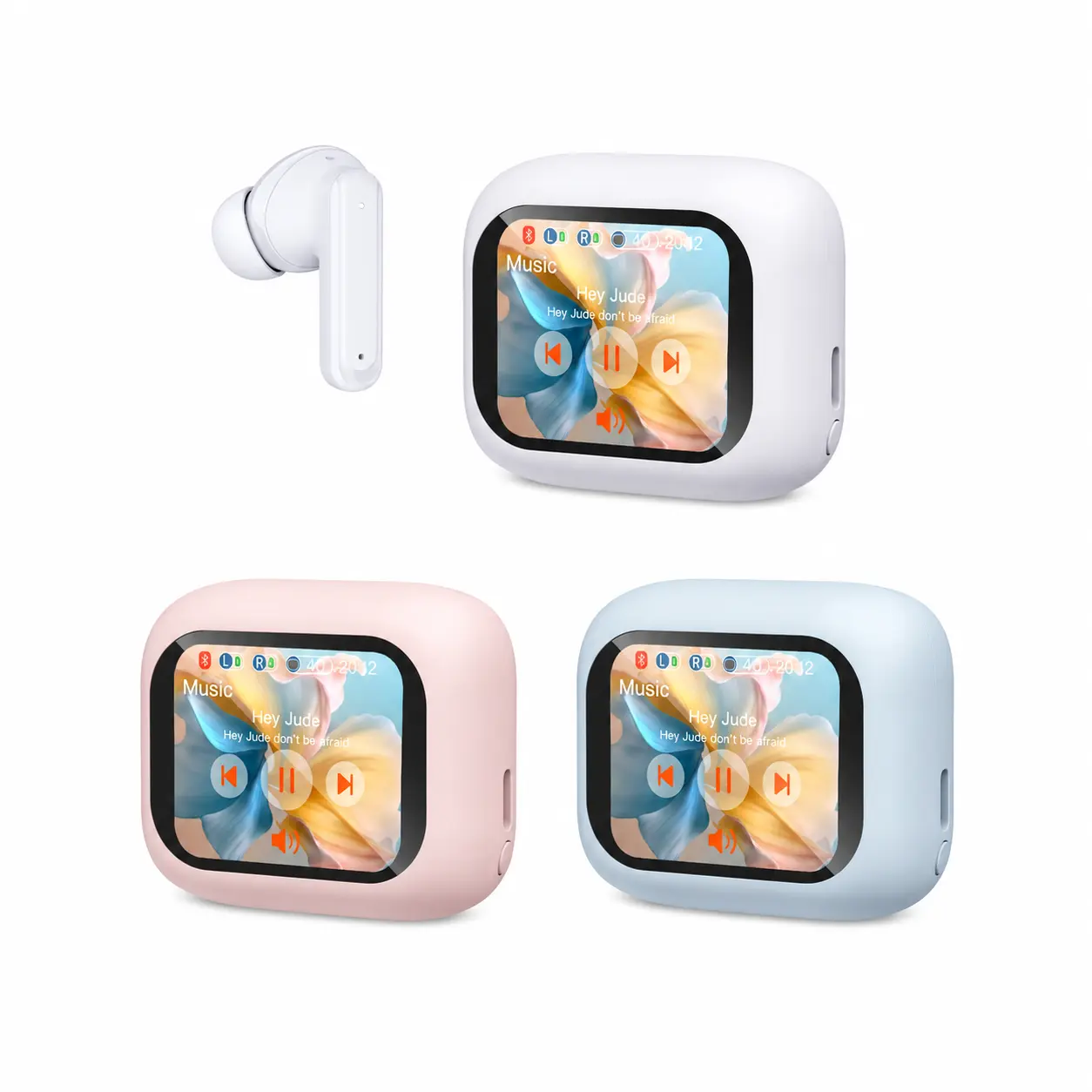Auriculares TWS con pantalla inteligente de 2.01'' 4
