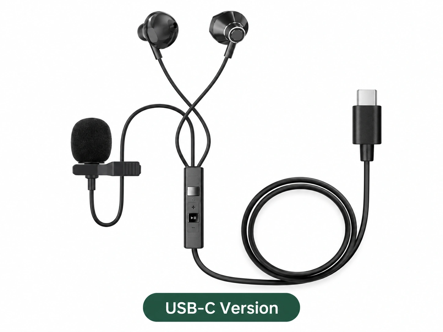 Wired Earphones with Lavalier Microphone 3