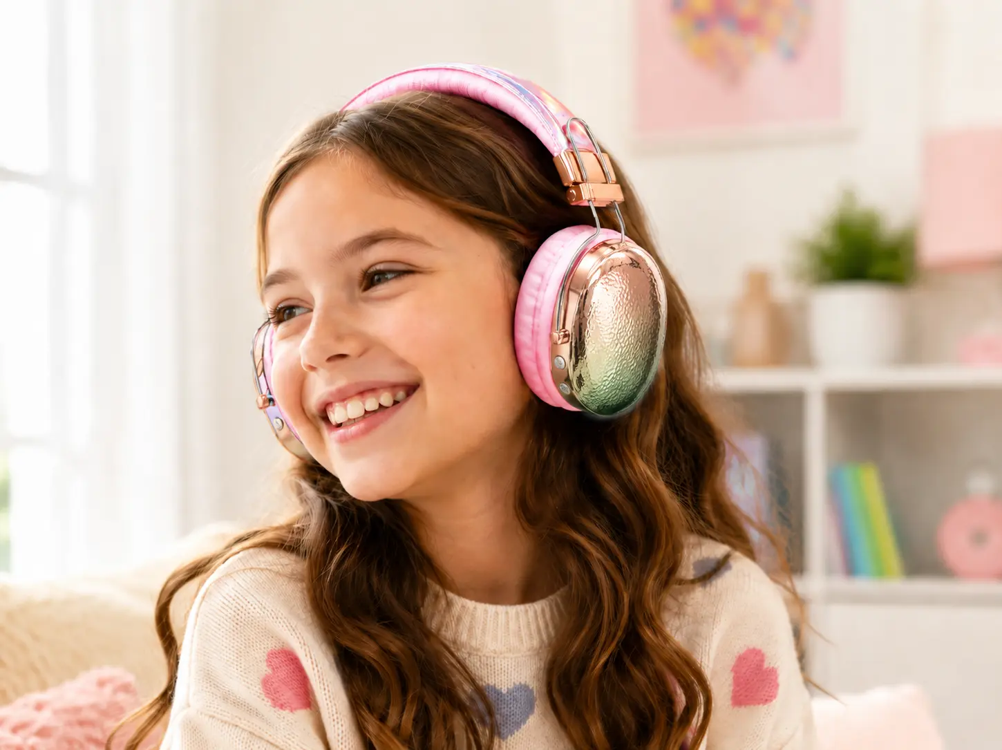 Auriculares inalámbricos brillantes para niños 4